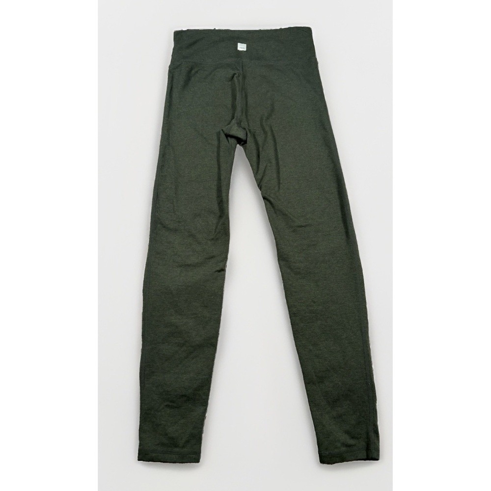 Vuori Womens Clean Elevation Leggings Medium Olive Green Heather Athletic Ankle - Picture 2 of 6